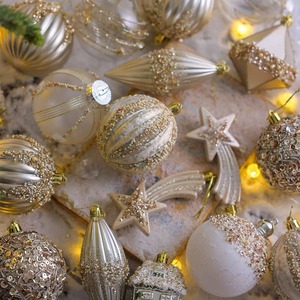 Bolas De Navidad Con Lentejuelas Decoración Del Árbol De Navidad