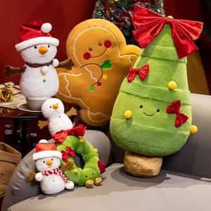 Árbol de Navidad Hombre de jengibre Almohada Muñeca Decoración navideña